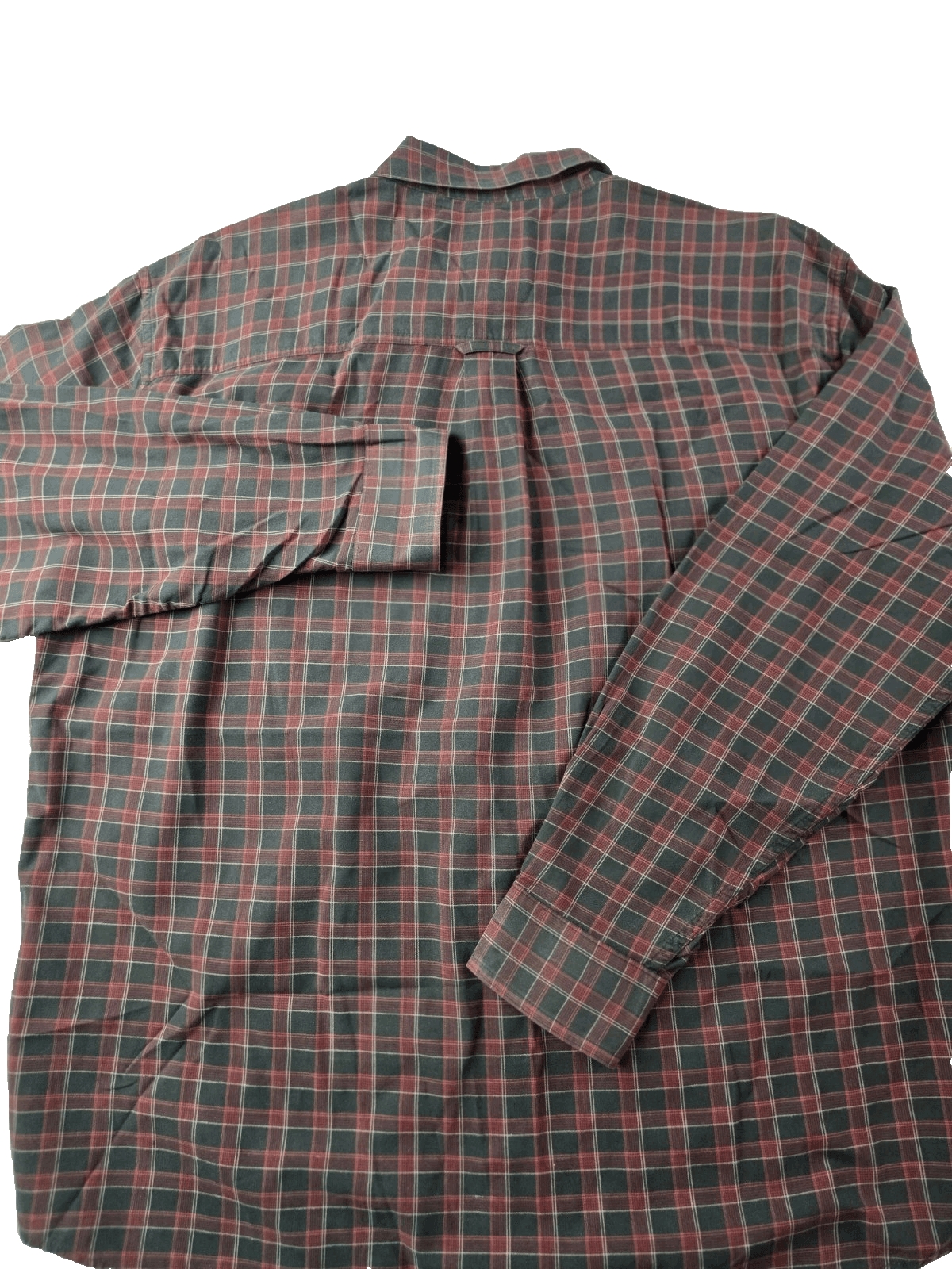 Woolrich Men's XL Plaid Red Earthtone Long Sleeve Button Down Shirt - Thumbnail 6