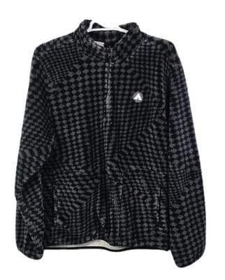 Airwalk Men's 3XL Black & Gray Checkerboard 1/4 Zip Fleece Pullover - Image 1