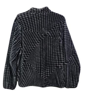 Airwalk Men's 3XL Black & Gray Checkerboard 1/4 Zip Fleece Pullover - Thumbnail 3