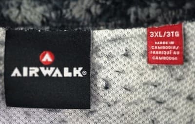 Airwalk Men's 3XL Black & Gray Checkerboard 1/4 Zip Fleece Pullover - Thumbnail 2