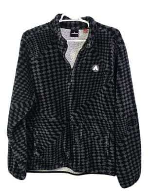Airwalk Men's 3XL Black & Gray Checkerboard 1/4 Zip Fleece Pullover - Thumbnail 4
