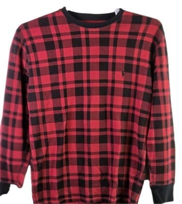 Polo Ralph Lauren Women's Large Red Buffalo Check Sweater - Image 1