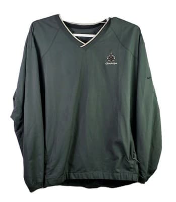 Nike Men's XXL Green Chamberlyne Golf V-Neck WindBreaker - Image 1