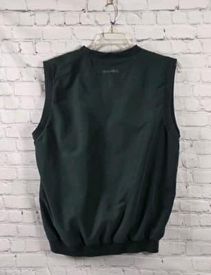 Bolle Men's Medium Emerald Green Sleeveless Golf Pullover - Thumbnail 6