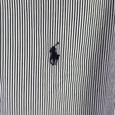 Polo Ralph Lauren Size XXL Grey Stripe Button Up Shirt - Thumbnail 3