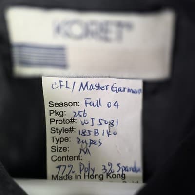Koret Petites Women's Medium Black Red Patchwork Squares Jacket *Sample Model* - Thumbnail 3