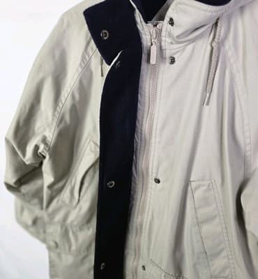 St. Johns Bay Womens Petite XS Beige Jacket - Thumbnail 3