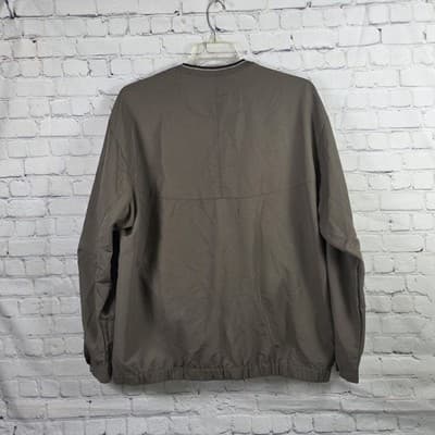 Nike Men's XL Long Sleeve Olive Green Golf Pullover - Thumbnail 5