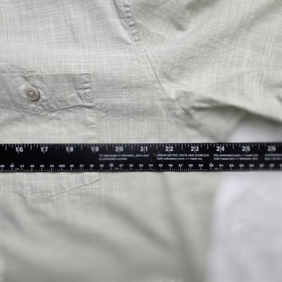 Weatherproof Men's XL Olive Green Short Sleeve Button Down Shirt - Thumbnail 6