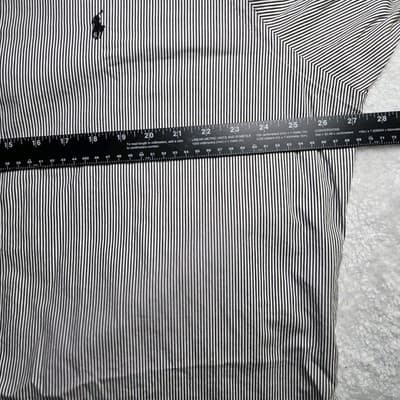Polo Ralph Lauren Size XXL Grey Stripe Button Up Shirt - Thumbnail 5