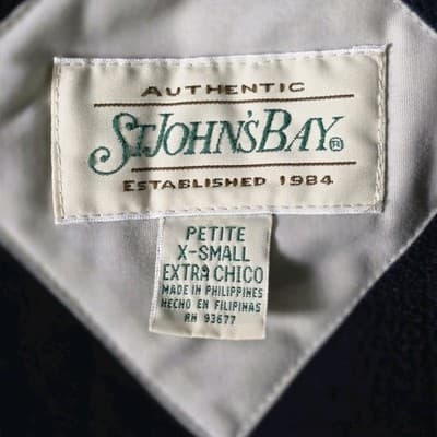 St. Johns Bay Womens Petite XS Beige Jacket - Thumbnail 4
