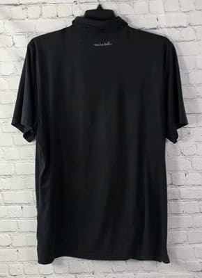 Travis Mathew Men's XL Black Tropical Short Sleeve Polo Shirt - Thumbnail 10