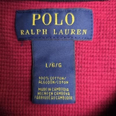 Polo Ralph Lauren Women's Large Red Buffalo Check Sweater - Thumbnail 4