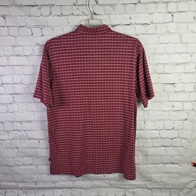 Tommy Bahama Men's Medium Red Kaanapali Resort Striped Short Sleeve Polo Shirt - Thumbnail 8