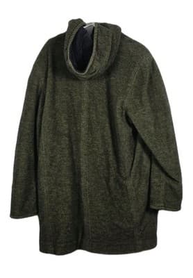 Vintage L.L. Bean Women's Large Green Pea Coat - Thumbnail 5