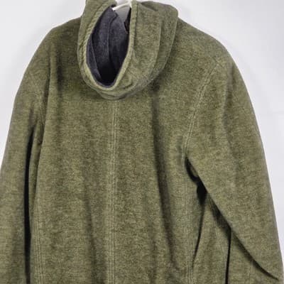 Vintage L.L. Bean Women's Large Green Pea Coat - Thumbnail 6