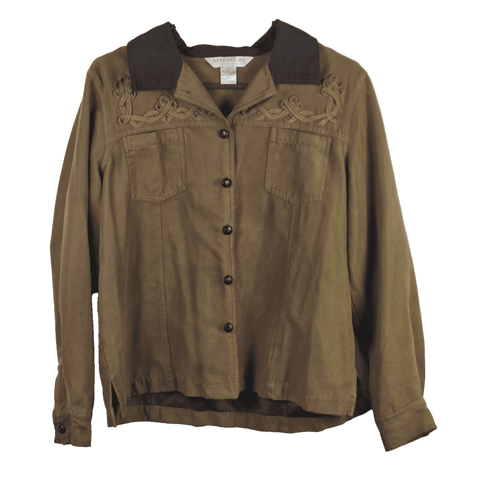 Napa Valley Women's Petite Large Brown Jacket - Thumbnail 2