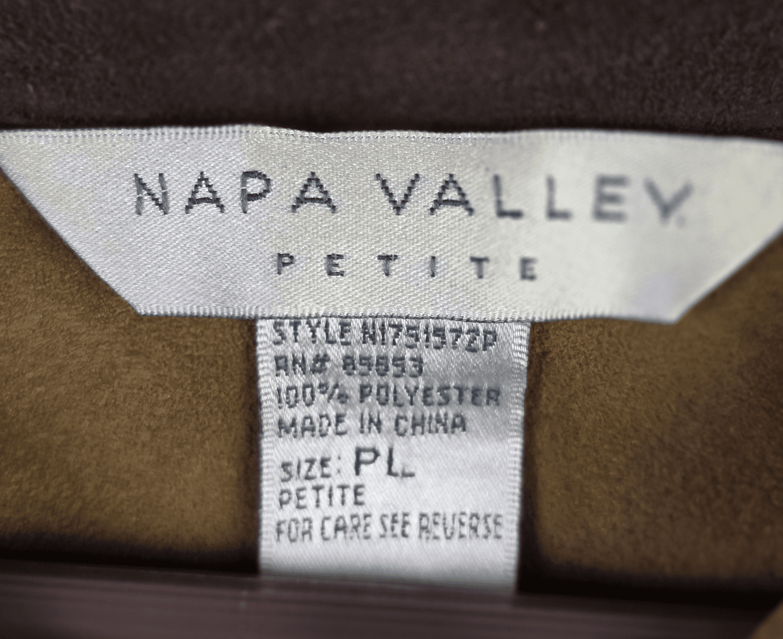 Napa Valley Women's Petite Large Brown Jacket - Thumbnail 4