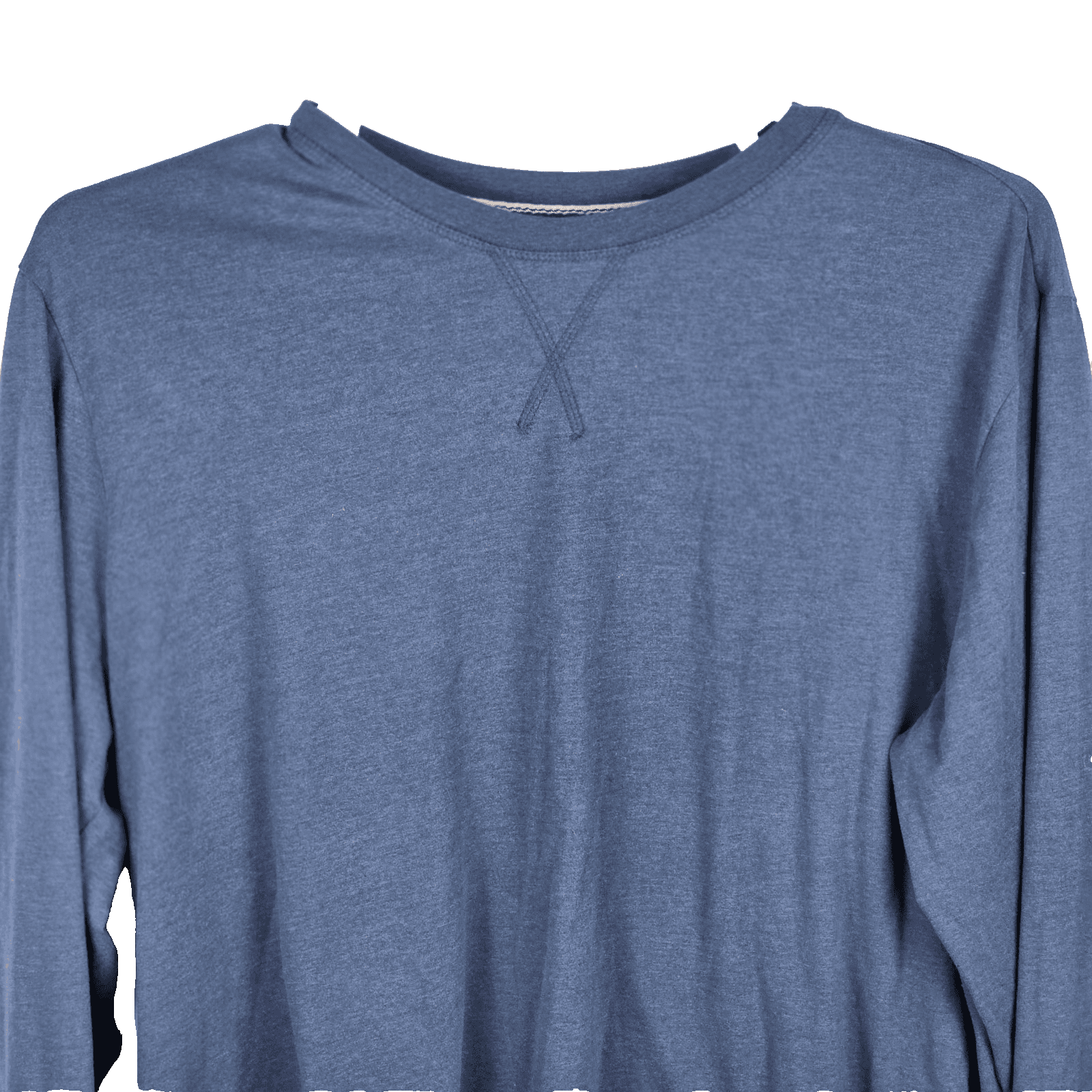 Weatherproof Men's XL Blue Mirage Long Sleeved Jersey Crew Neck T-shirt - Thumbnail 2