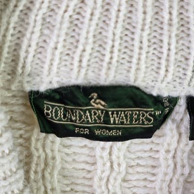 Vtg Boundary Waters Dayton’s Women's Large Beige Wool & Acrylic Sweater - Thumbnail 3
