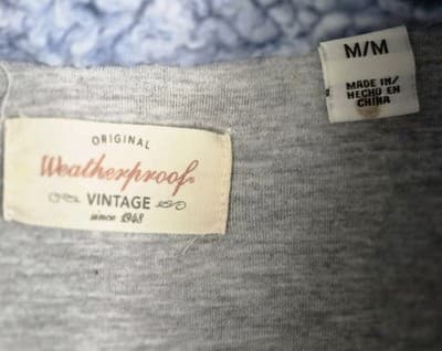 Weatherproof Women's Medium Blue Sherpa 1/4 Zip Pullover * FLAWED * - Thumbnail 3