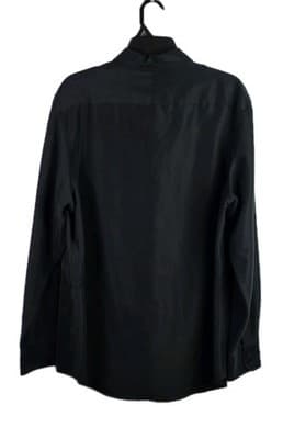 Murano Men's Large Black Long Sleeve Button Down Shirt - Thumbnail 7