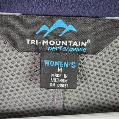 Tri-Mountain " Oakland Racing" Women's Medium Blue Full Zip Jacket - Thumbnail 3
