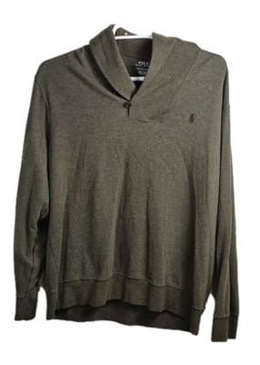 Polo Ralph Lauren Men’s XL Brown Cowl Neck Long Sleeve Sweater - Image 1