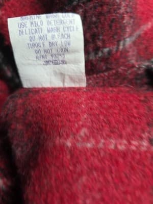 True Grit Women's Large Red Plaid Full Zip Jacket - Thumbnail 7