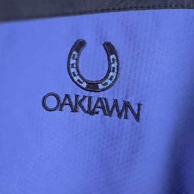 Tri-Mountain " Oakland Racing" Women's Medium Blue Full Zip Jacket - Thumbnail 4