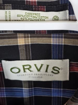 Orvis Women’s Size 10 Plaid Long Sleeve Button Up Shirt - Thumbnail 4