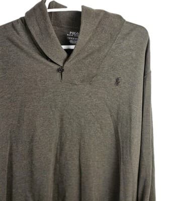 Polo Ralph Lauren Men’s XL Brown Cowl Neck Long Sleeve Sweater - Thumbnail 2