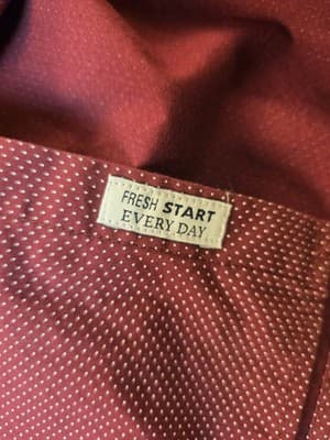 Denim & Flower Men’s XL Maroon Red Polka Dot Long Sleeve Button Up Shirt NWT - Thumbnail 7