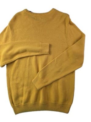 Chaps Ralph Lauren Men's Medium Yellow Long Sleeve Sweater - Thumbnail 6