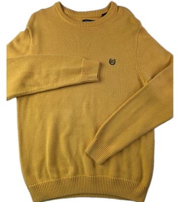 Chaps Ralph Lauren Men's Medium Yellow Long Sleeve Sweater - Image 1