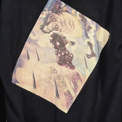 Anime Luffy Mens Medium Black Long Sleeve Hoodie - Thumbnail 6
