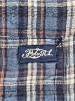 Ralph Lauren Men's XL Blue Check Cotton & Linen Long Sleeve Casual Shirt - Thumbnail 3
