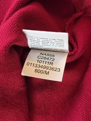 Chaps Ralph Lauren Adult Medium Red Short Sleeve Shirt - Thumbnail 4