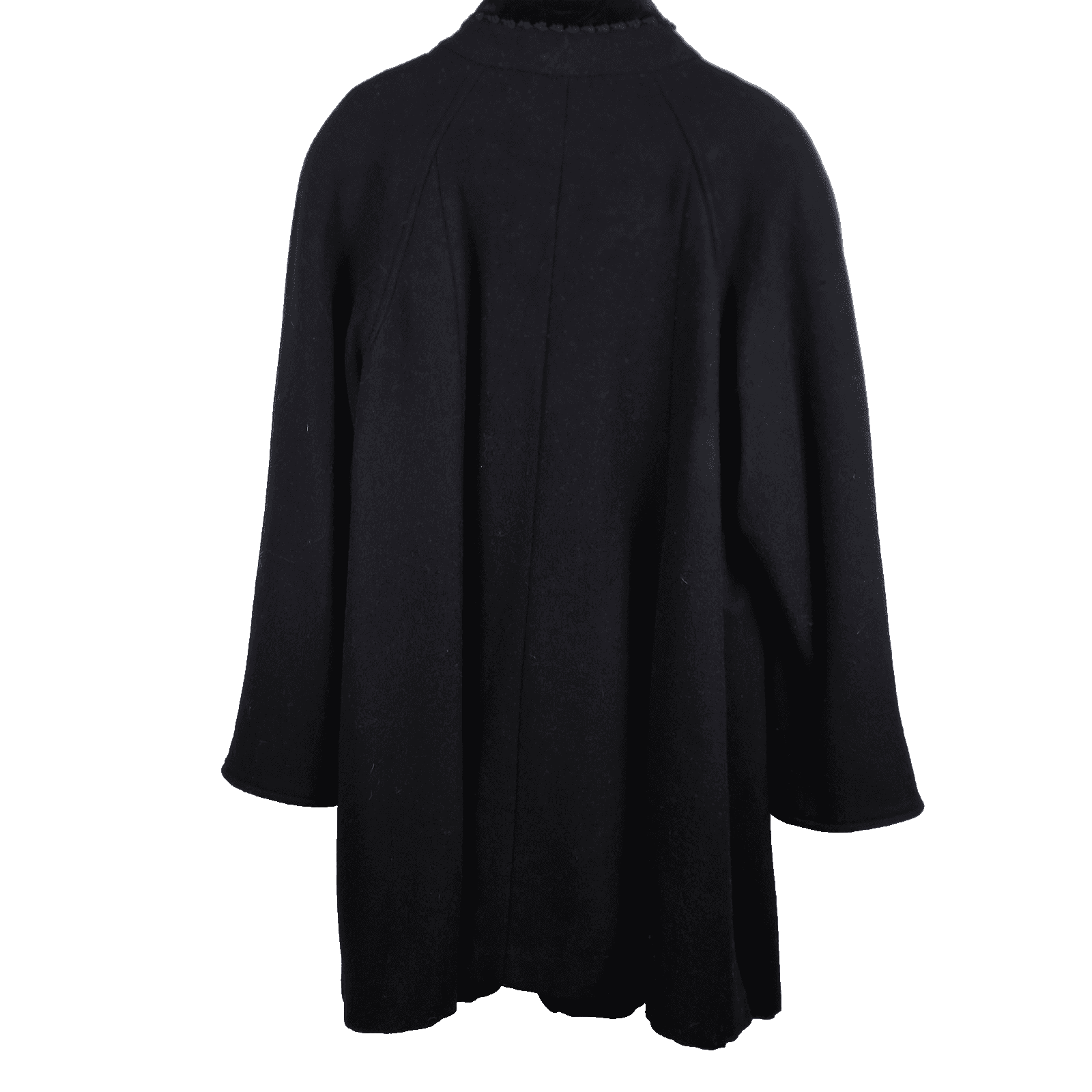 Worthington Women's 14 Black Wool Blend Coat - Thumbnail 5