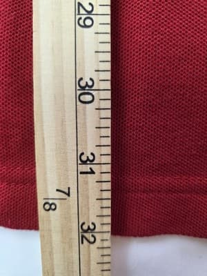 Chaps Ralph Lauren Adult Medium Red Short Sleeve Shirt - Thumbnail 6