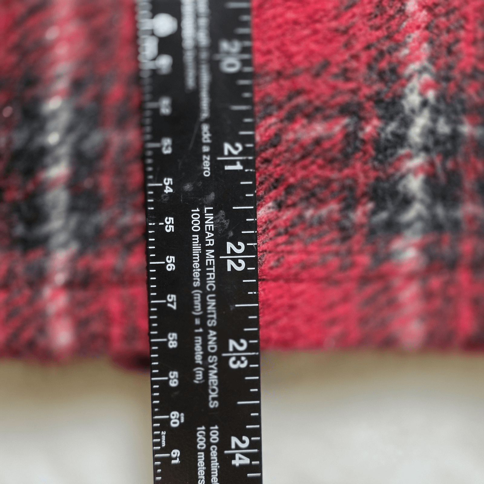 True Grit Women's Large Red Plaid Full Zip Jacket - Thumbnail 9