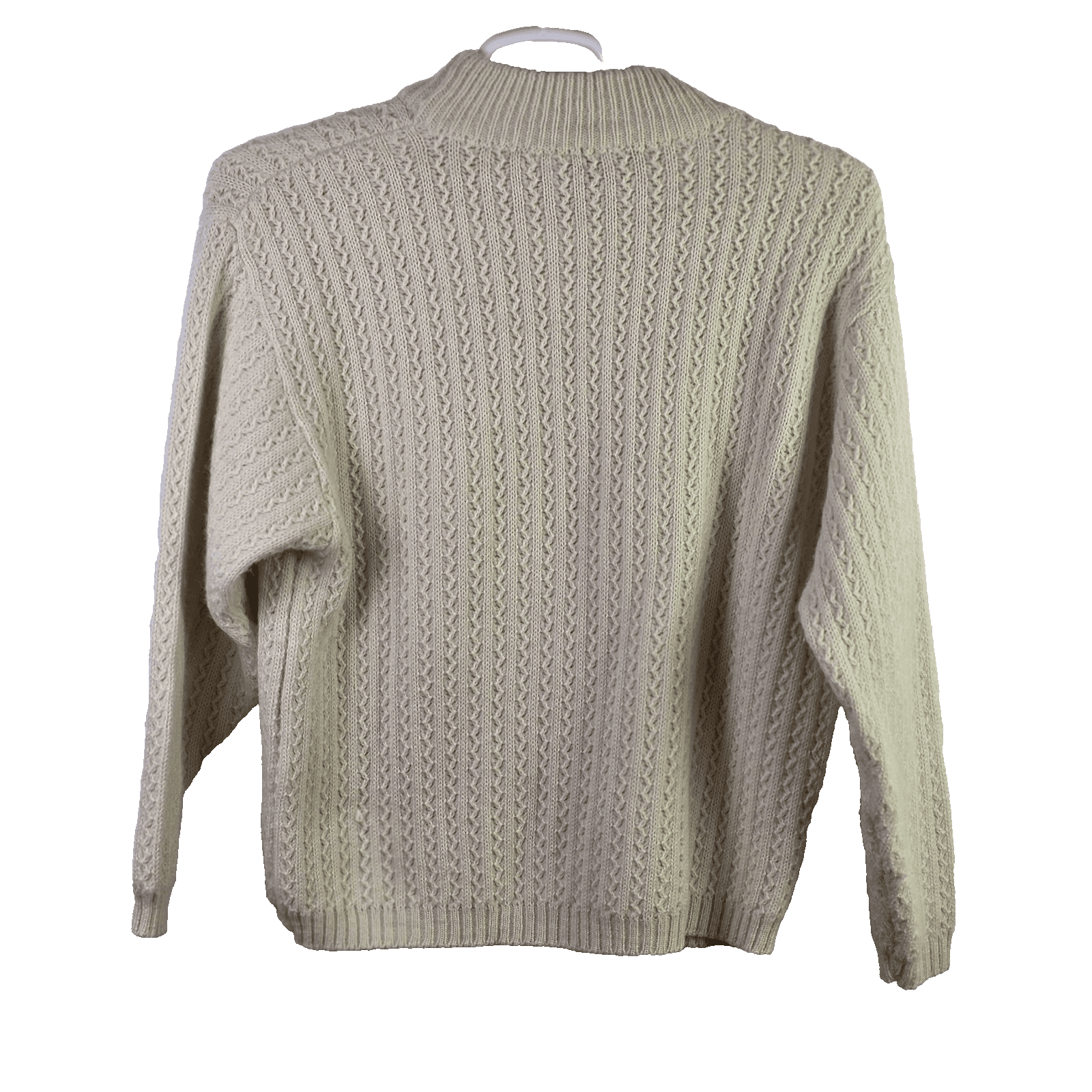 Vtg Boundary Waters Dayton’s Women's Large Beige Wool & Acrylic Sweater - Thumbnail 6