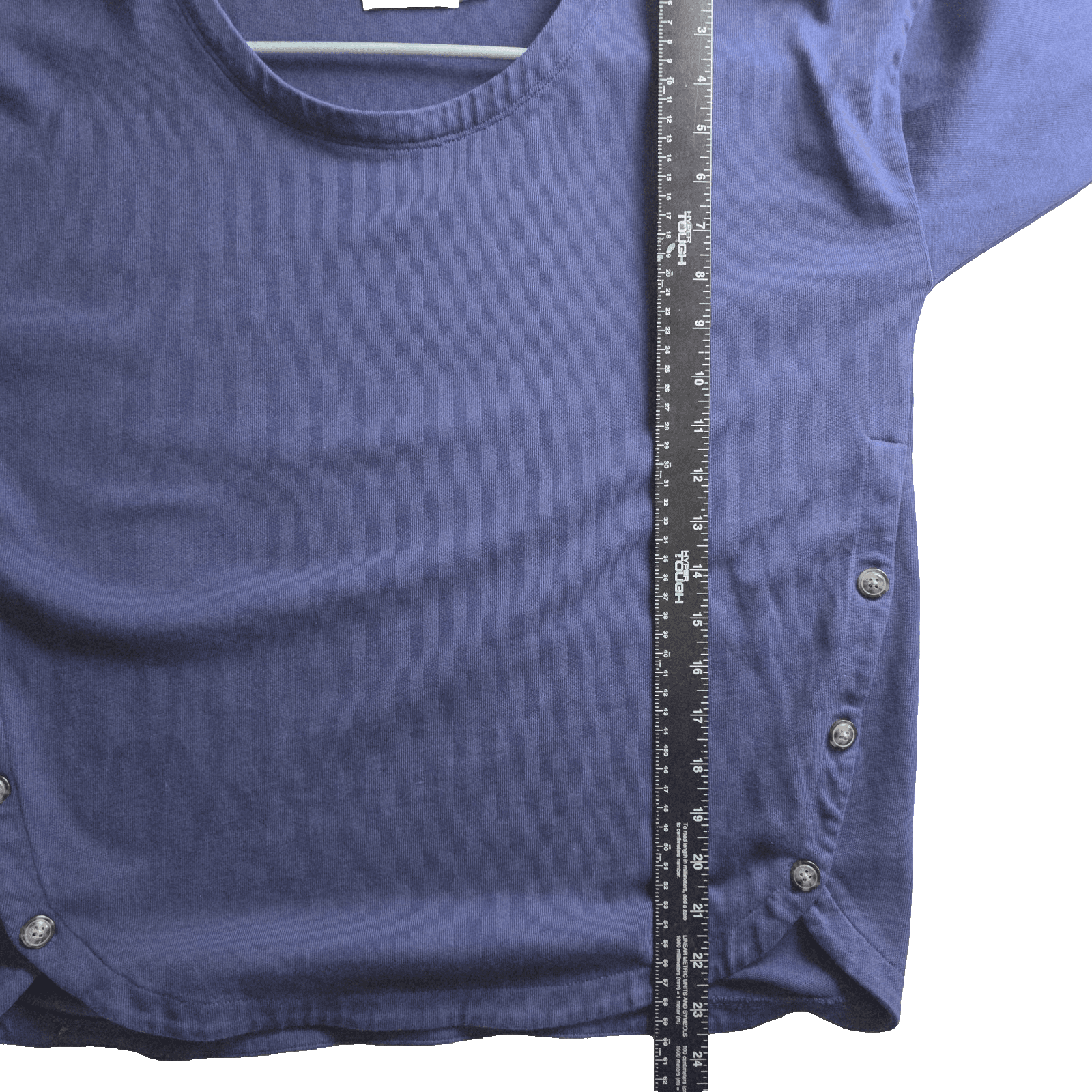 Vineyard Vines Women's Small Navy Blue Long Sleeve Split Blouse - Thumbnail 7
