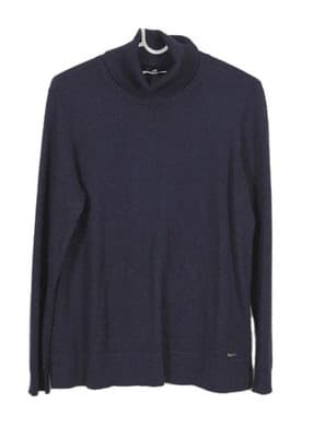 Calvin Klein Men's Small Navy Blue Long Sleeve Turtleneck Sweater - Image 1