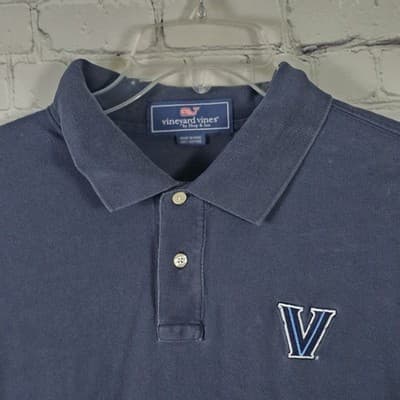 Vineyard Vines Men's Large Blue Short Sleeve Polo Shirt - Thumbnail 3