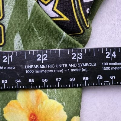 United States Military Men's Medium Hawaiian Floral Short Sleeve Shirt - Thumbnail 7