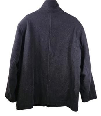 Chaps Men’s XL Black 80% Wool Blend Trench Coat - Thumbnail 10