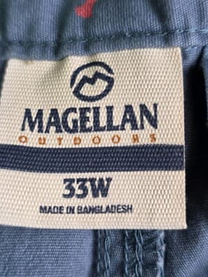Magellan Shorts Men's Size 33 Chino Blue/Green Shorts - Thumbnail 2