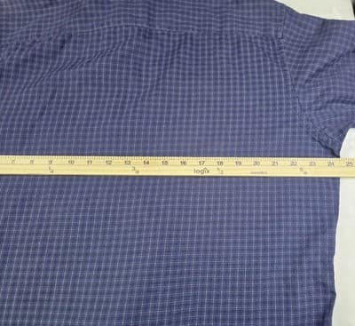 Bugatchi Men's Shirt Large Purple Gingham Long Sleeve Button Up Shirt - Thumbnail 5