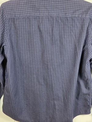 Bugatchi Men's Shirt Large Purple Gingham Long Sleeve Button Up Shirt - Thumbnail 7